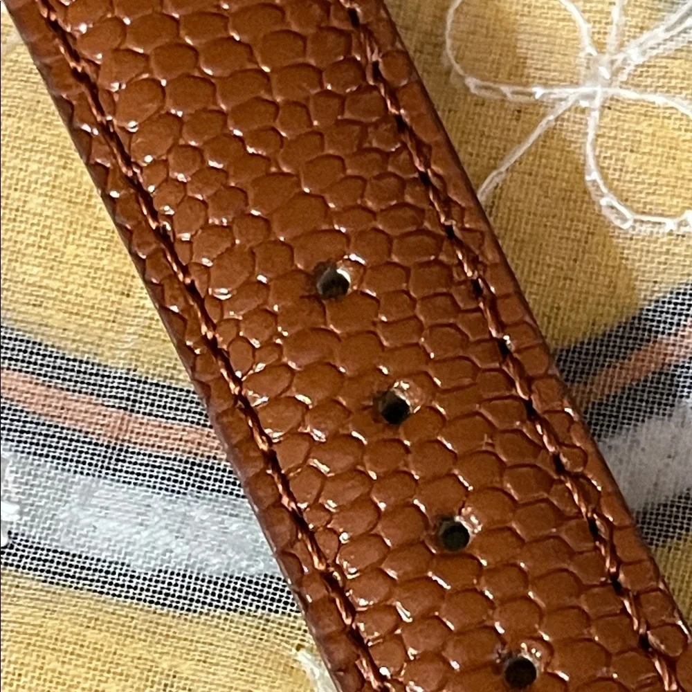 NWT Disney Winnie the Pooh Silvertone Watch w/Brown Leather Strap & Flying Bees - Picture 7 of 7